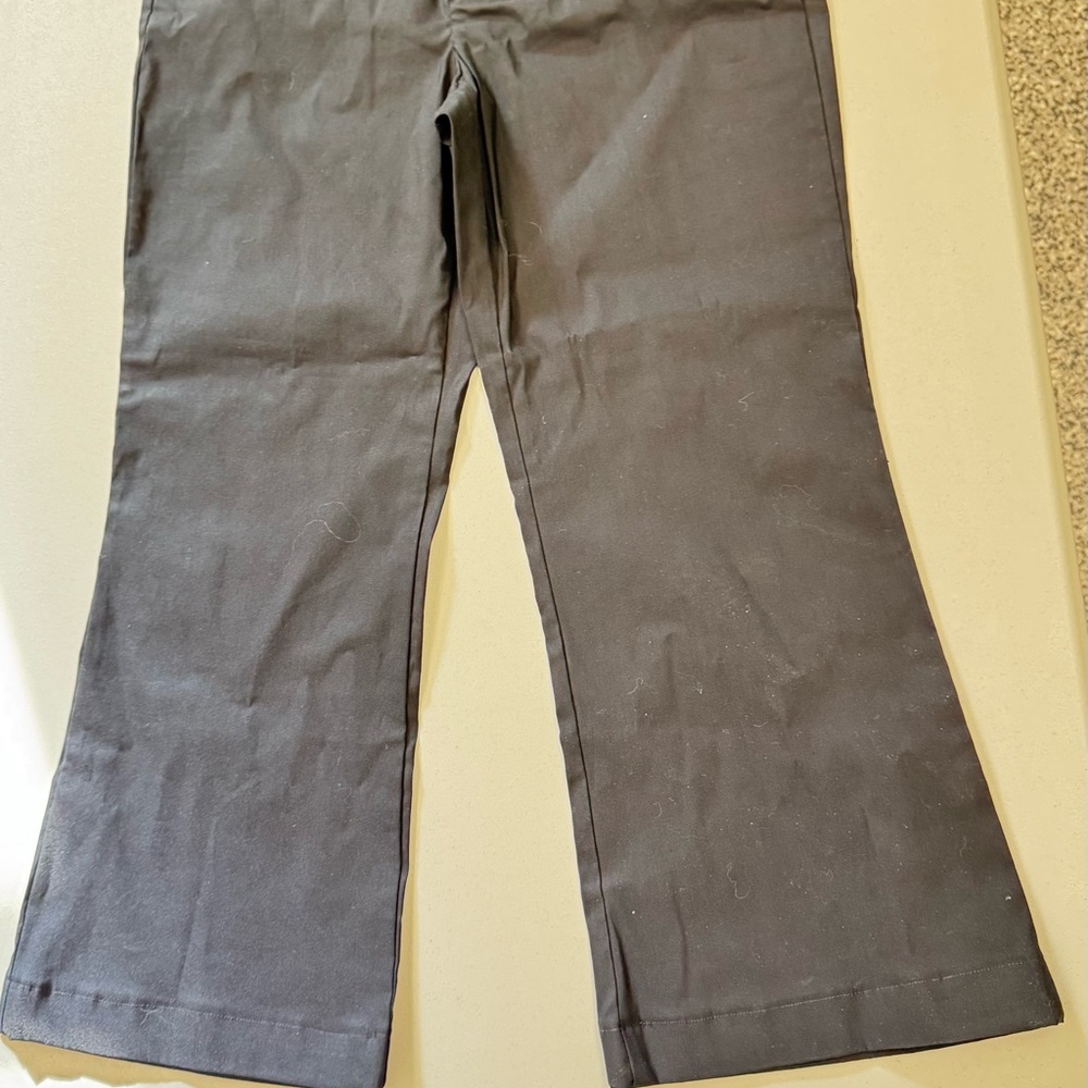 Tommy Hilfiger Gray low rise Button Detail stylish Flare Pant size 12